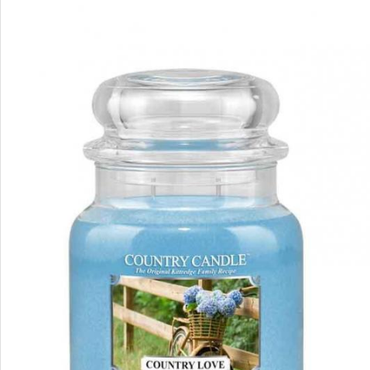  Country Candle - Country Love - Średni słoik (453g) 2 knoty Świeca zapachowa